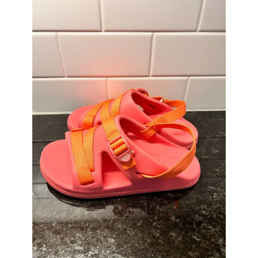 Chaco Kids Chillos Sport Sandals Slides Slingback Outdoor Rose Pink Size 3‎